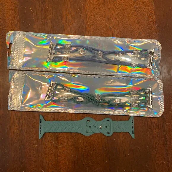 Apple Watch bands GPS 40 mm beaded, elastic NWT - Picture 1 of 3